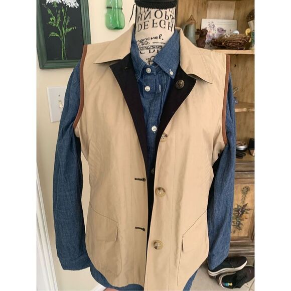 Ralph Lauren Reversible Field Hunting/Skeet Barn Vest Tan Black - Picture 16 of 16